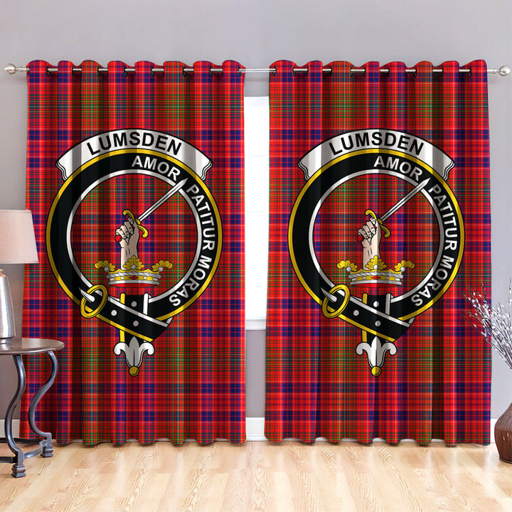 Lumsden Modern Clan Badge Tartan Classic Window Curtain