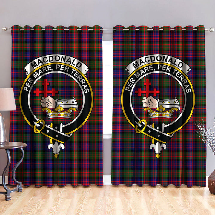 MacDonald Modern Clan Badge Tartan Classic Window Curtain