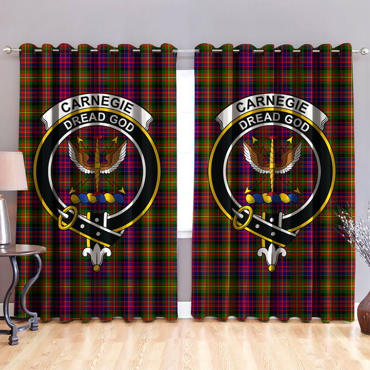 Carnegie Modern Clan Badge Tartan Classic Window Curtain