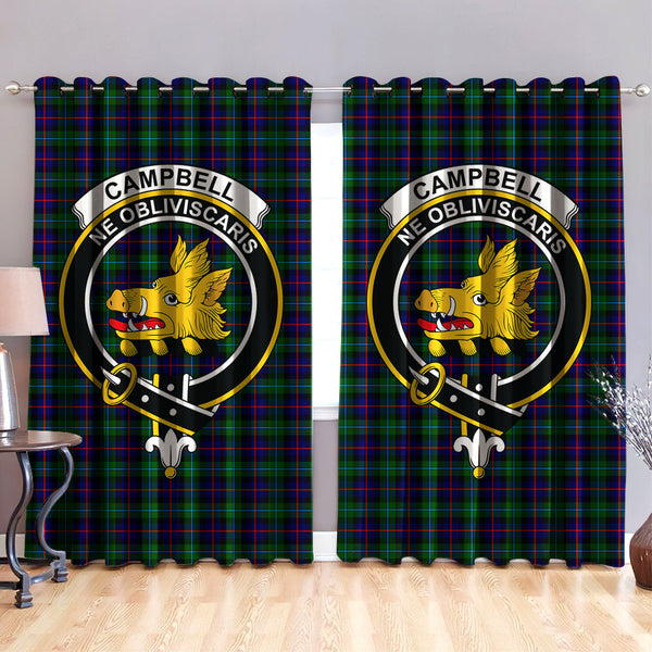 Campbell of Cawdor Modern Clan Badge Tartan Classic Window Curtain