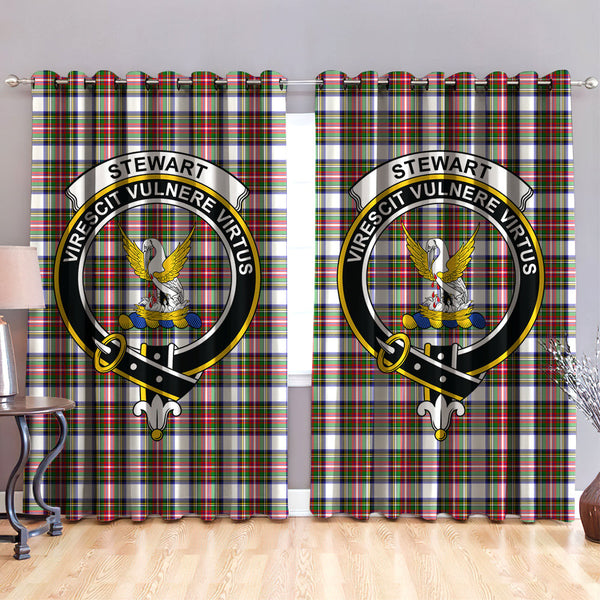 Stewart Dress Modern Clan Badge Tartan Classic Window Curtain