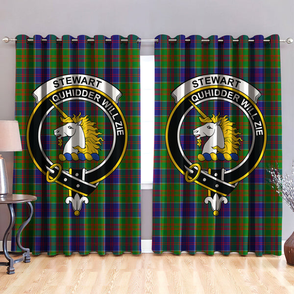 Stewart of Appin Hunting Modern Clan Badge Tartan Classic Window Curtain