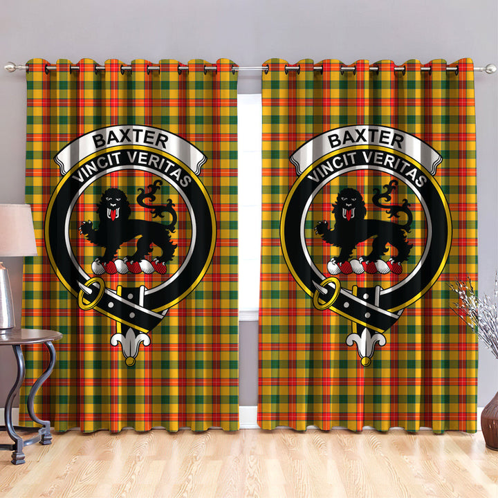Baxter Clan Badge Tartan Classic Window Curtain