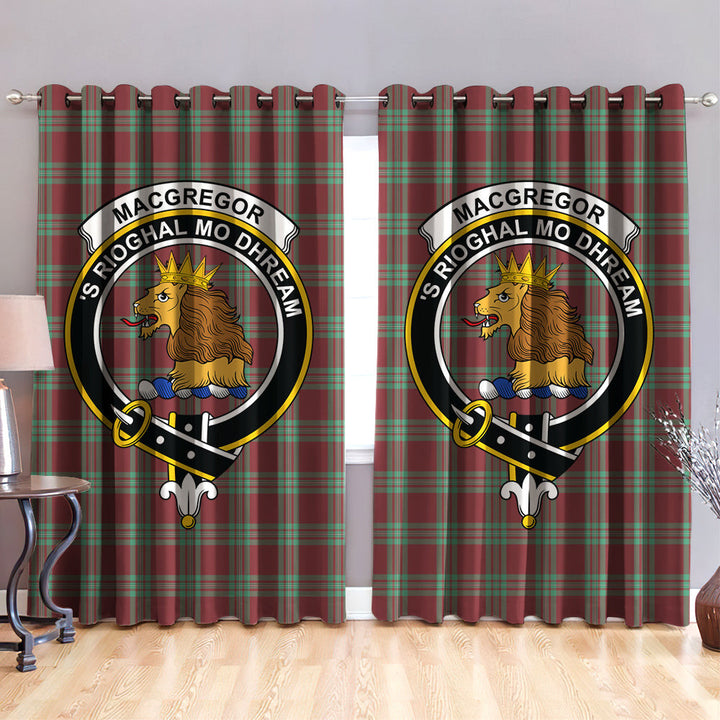 MacGregor Hunting Ancient Clan Badge Tartan Classic Window Curtain