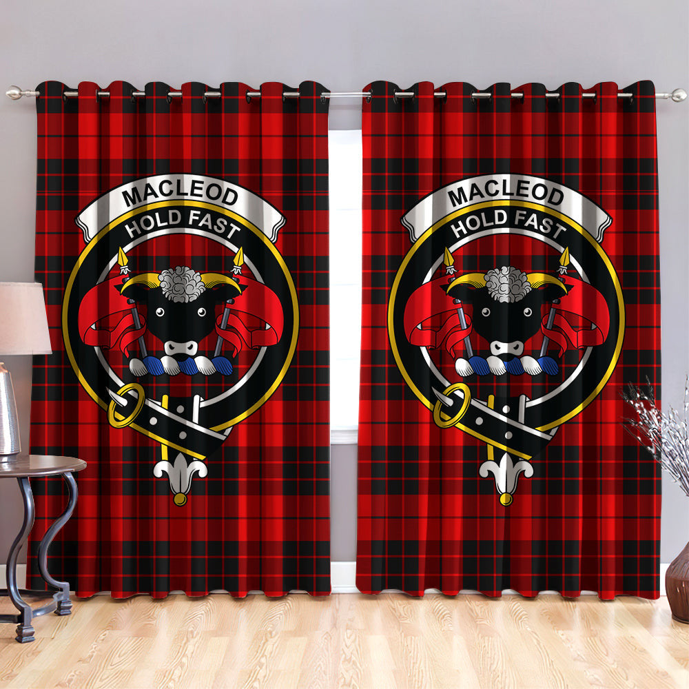 MacLeod of Raasay Clan Badge Tartan Classic Window Curtain ...