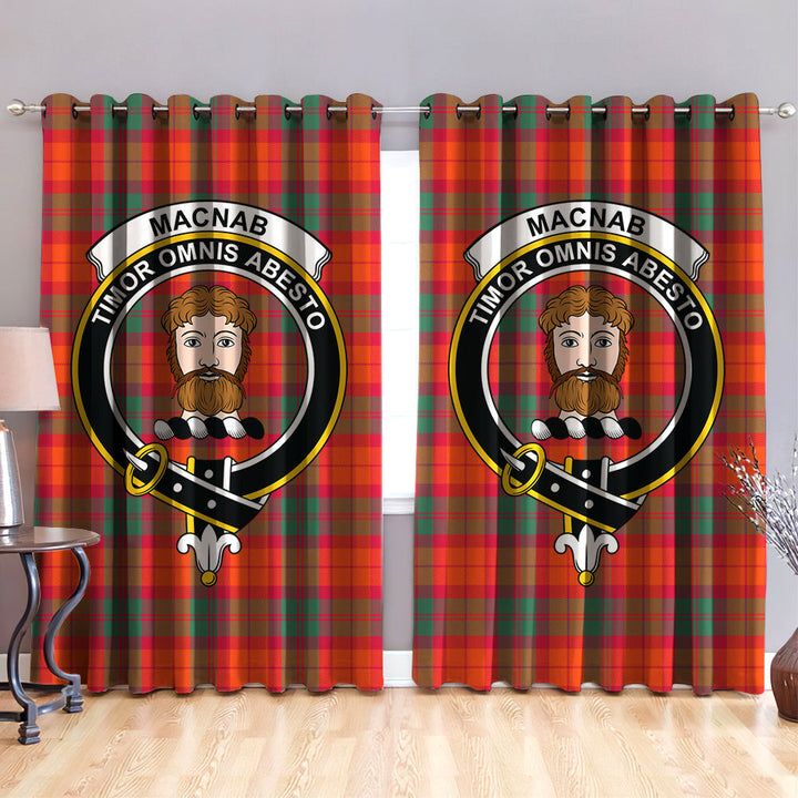 MacNab Ancient Clan Badge Tartan Classic Window Curtain