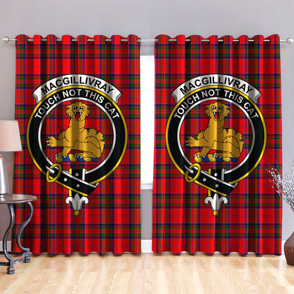 MacGillivray Modern Clan Badge Tartan Classic Window Curtain