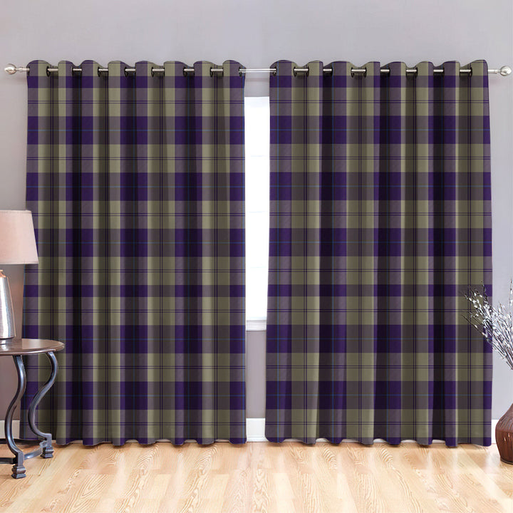 Cunningham Dress Blue Dancers Tartan Classic Window Curtain