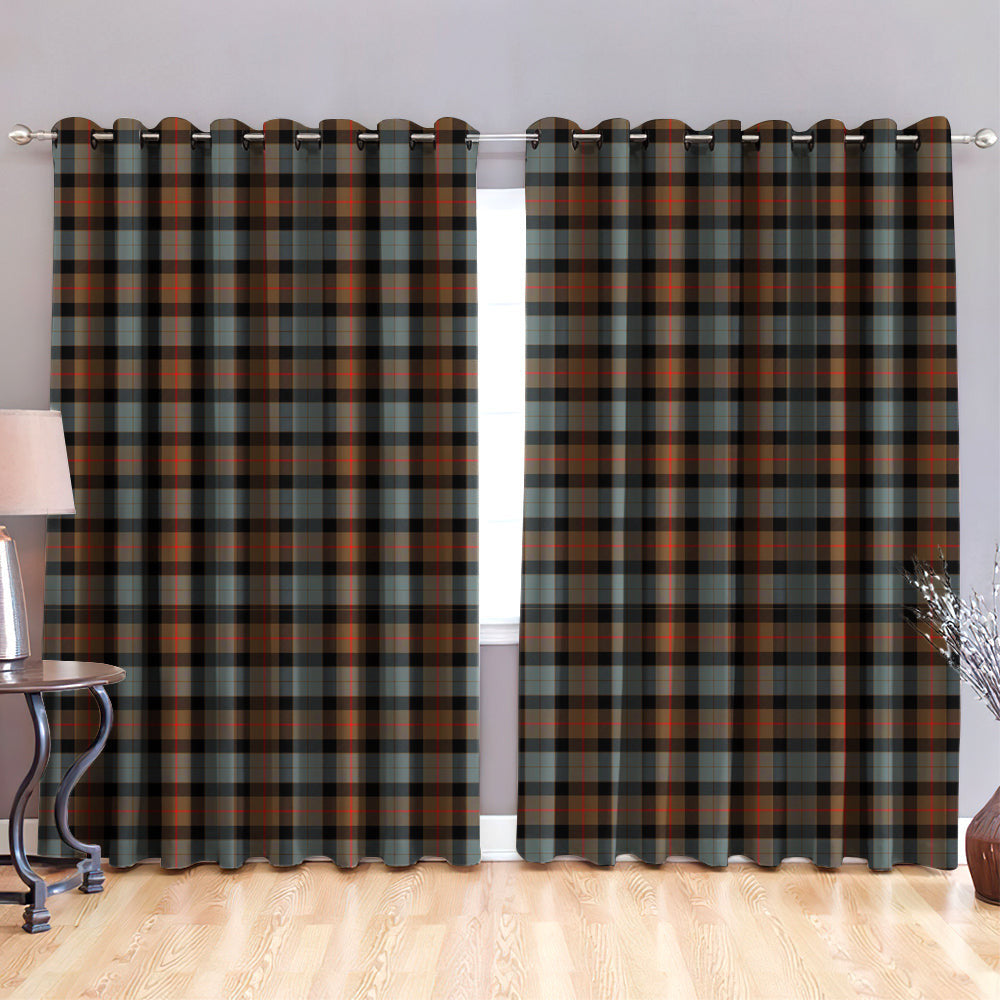 Gunn Weathered Tartan Classic Window Curtain | Celticprime.com ...