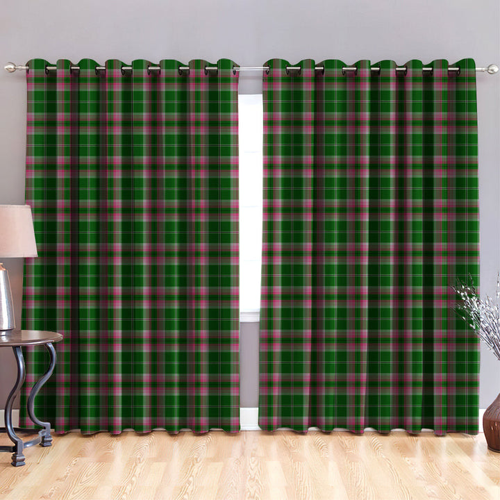 Gray Tartan Classic Window Curtain