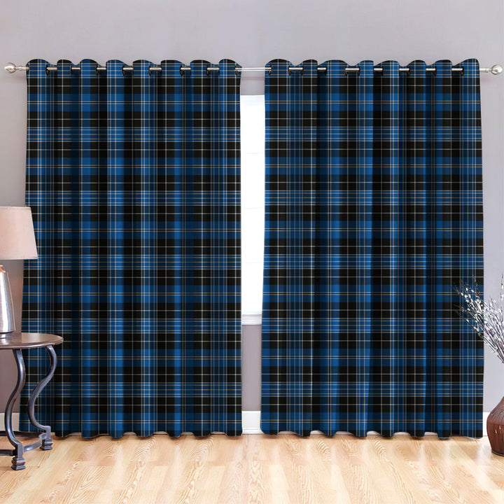 Clergy Blue Tartan Classic Window Curtain