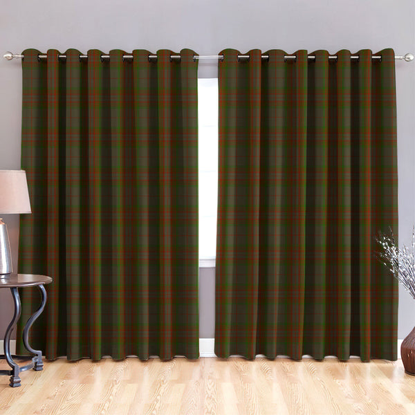 Gray Hunting Tartan Classic Window Curtain