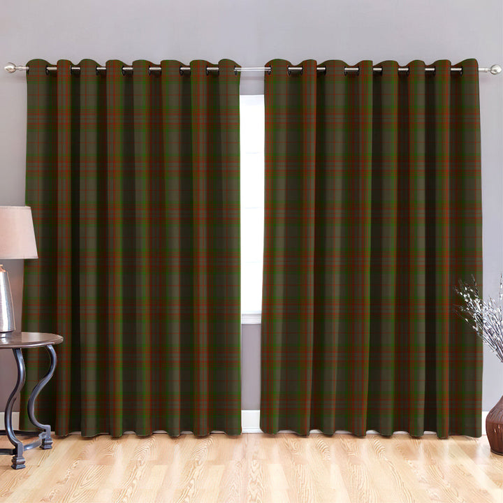 Gray Hunting Tartan Classic Window Curtain