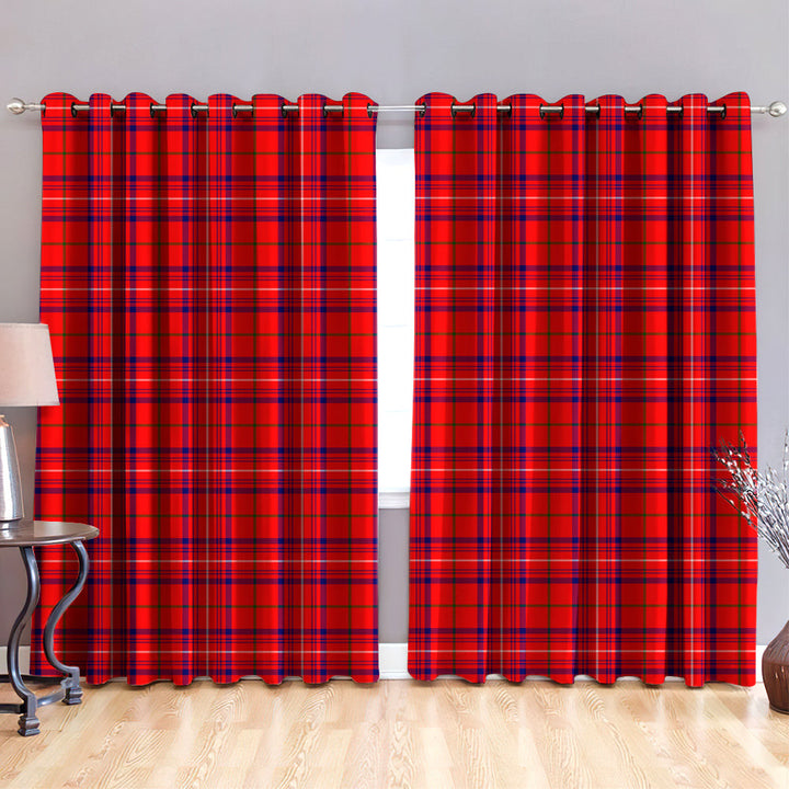 Rose Modern Tartan Classic Window Curtain