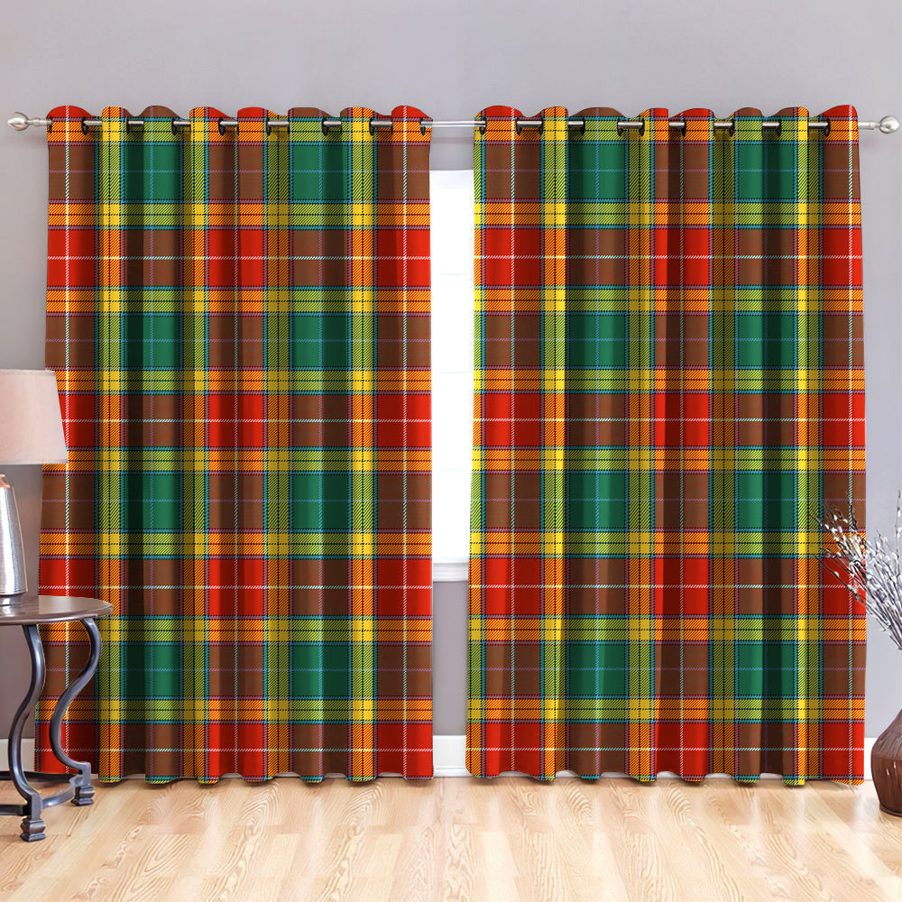 Buchanan Old Set Weathered Tartan Classic Window Curtain | Celticprime ...
