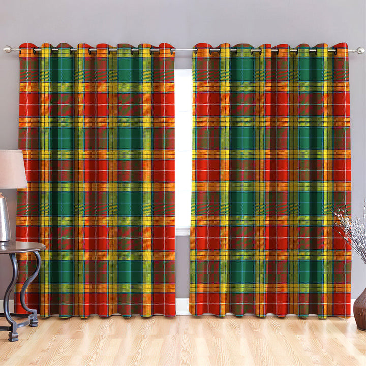 Buchanan Old Set Weathered Tartan Classic Window Curtain