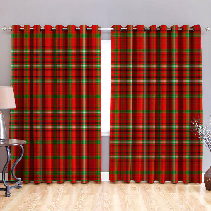 Morrison Red Modern Tartan Classic Window Curtain