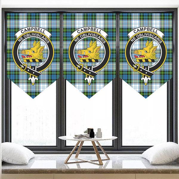 Campbell Dress Tartan Classic Crest Pennant