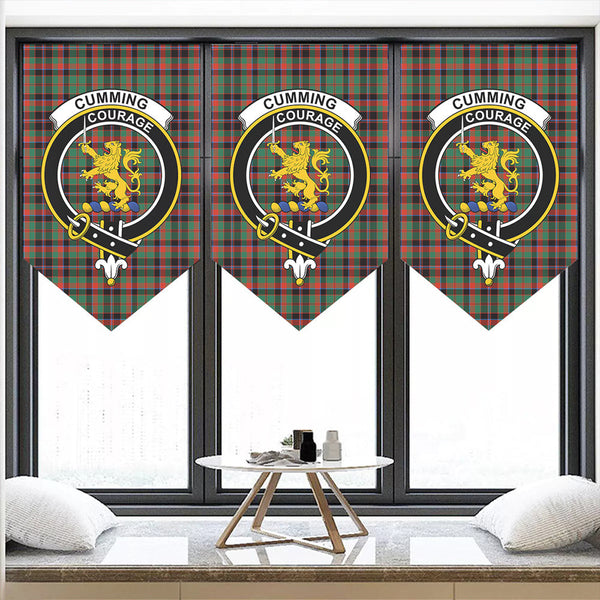 Cumming Hunting Ancient Tartan Classic Crest Pennant