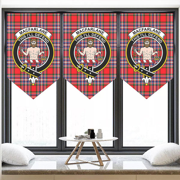 MacFarlane Modern Tartan Classic Crest Pennant