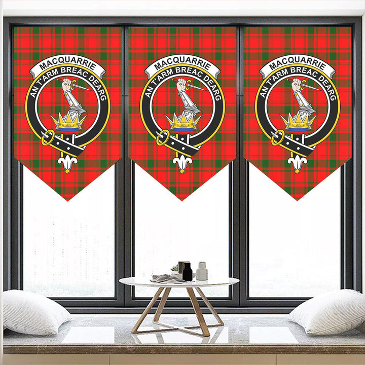 MacQuarrie Modern Tartan Classic Crest Pennant