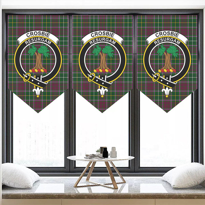 Crosbie Tartan Classic Crest Pennant