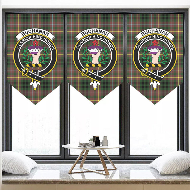 Buchanan Hunting Tartan Classic Crest Pennant