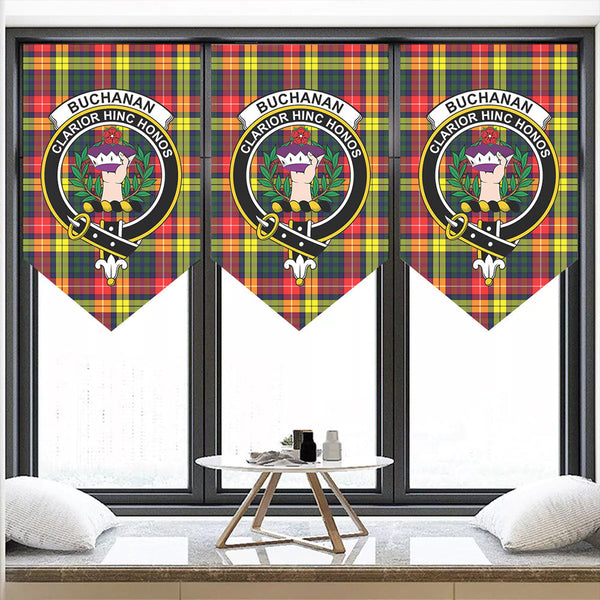 Buchanan Modern Tartan Classic Crest Pennant