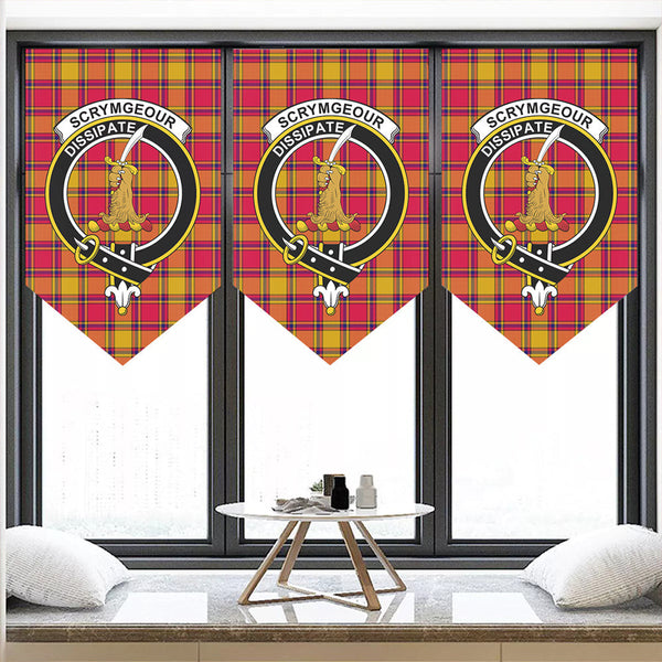 Scrymgeour Tartan Classic Crest Pennant