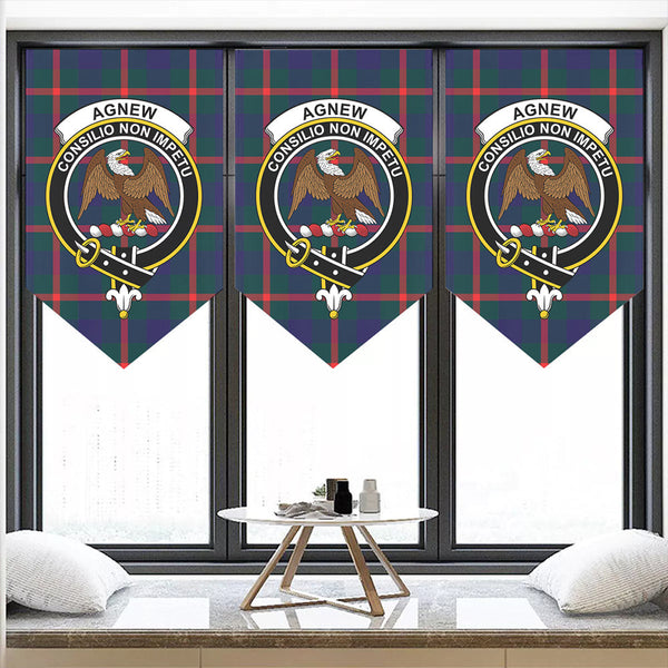 Agnew Modern Tartan Classic Crest Pennant