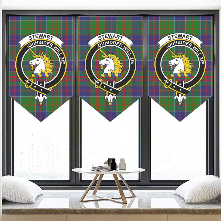 Stewart of Appin Hunting Modern Tartan Classic Crest Pennant