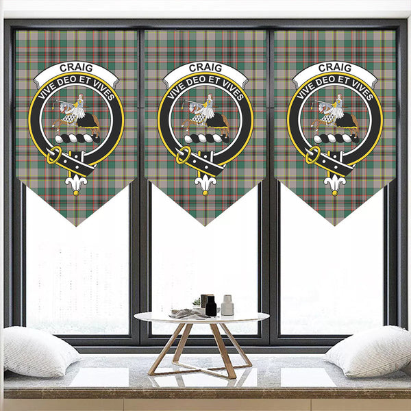 Craig Ancient Tartan Classic Crest Pennant