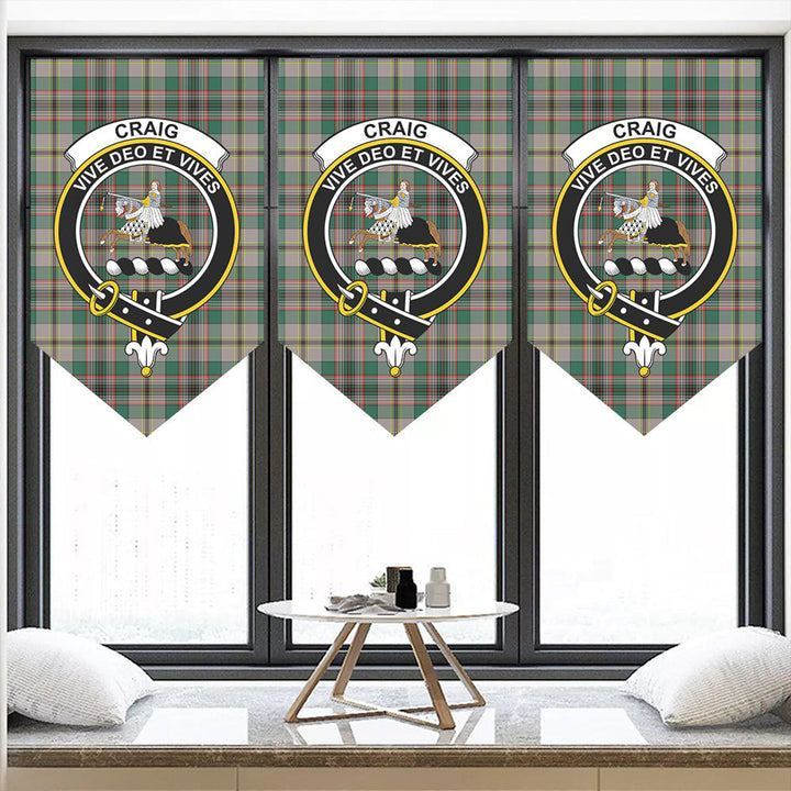 Craig Ancient Tartan Classic Crest Pennant