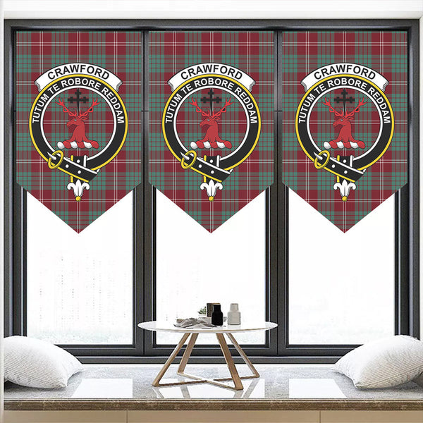Crawford Modern Tartan Classic Crest Pennant