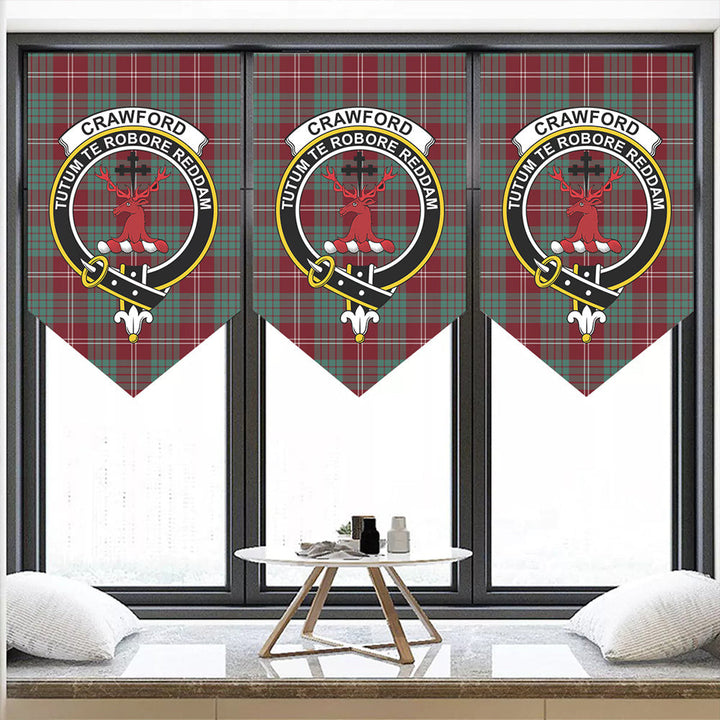 Crawford Modern Tartan Classic Crest Pennant
