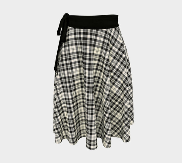 Scott Black & White Ancient Tartan Classic Wrap Skirt