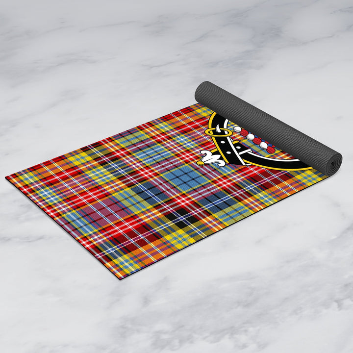 Ogilvie of Airlie Ancient Clan Crest Tartan Yoga Mat