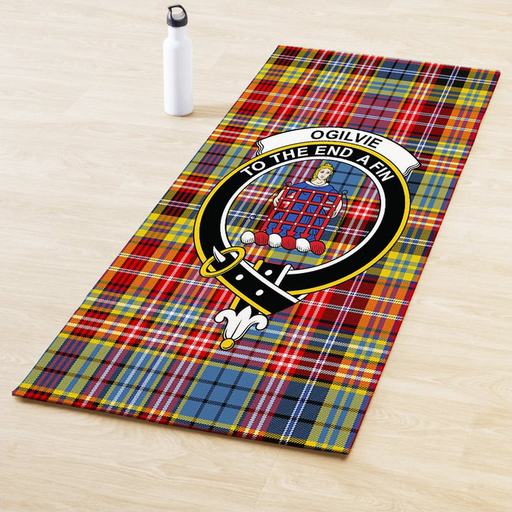 Ogilvie of Airlie Ancient Clan Crest Tartan Yoga Mat