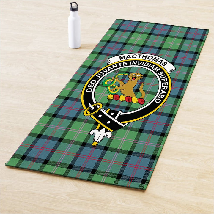 MacThomas Ancient Clan Crest Tartan Yoga Mat