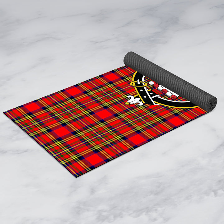 Hepburn Clan Crest Tartan Yoga Mat