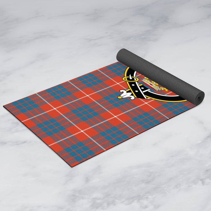 Hamilton Ancient Clan Crest Tartan Yoga Mat