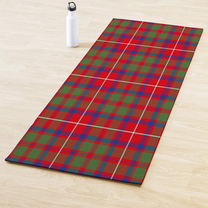 Shaw Red Modern Clan Tartan Yoga Mat