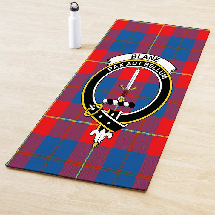 Blane Clan Crest Tartan Yoga Mat
