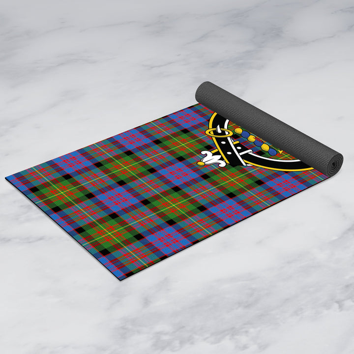 Carnegie Ancient Clan Crest Tartan Yoga Mat