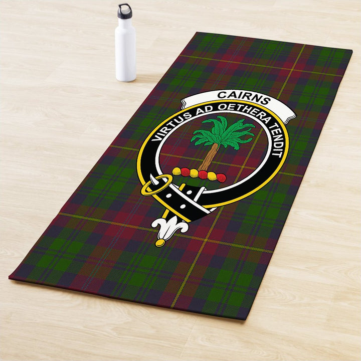 Cairns Clan Crest Tartan Yoga Mat