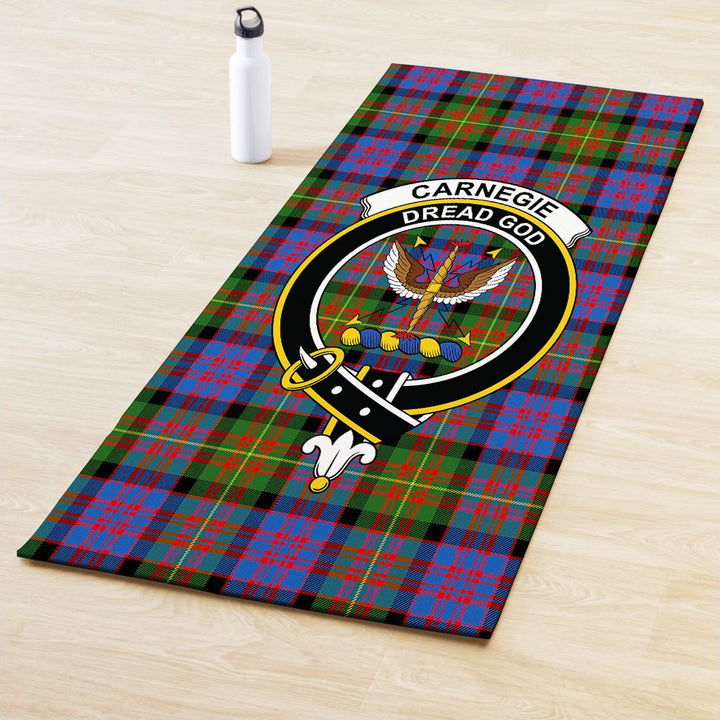 Carnegie Ancient Clan Crest Tartan Yoga Mat