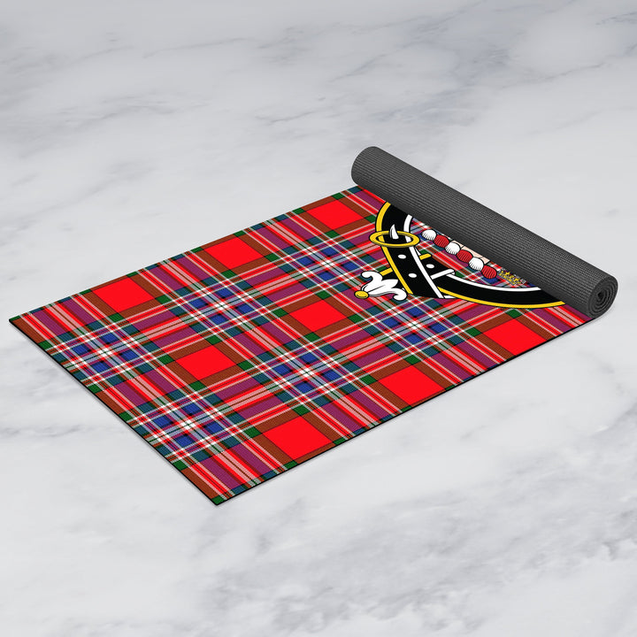 MacFarlane Modern Clan Crest Tartan Yoga Mat