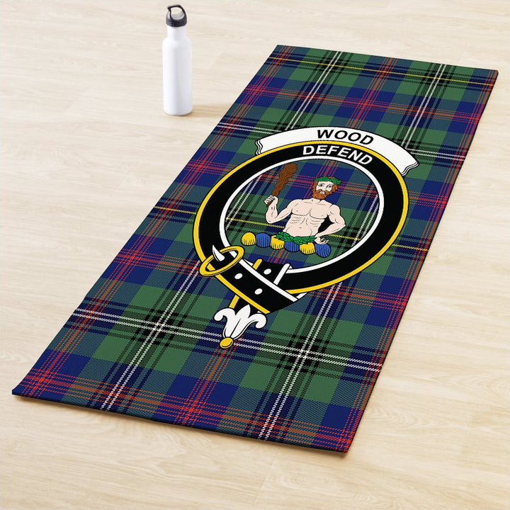 Wood Modern Clan Crest Tartan Yoga Mat
