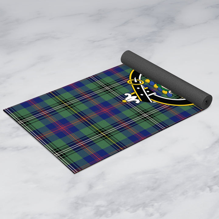 Wood Modern Clan Crest Tartan Yoga Mat