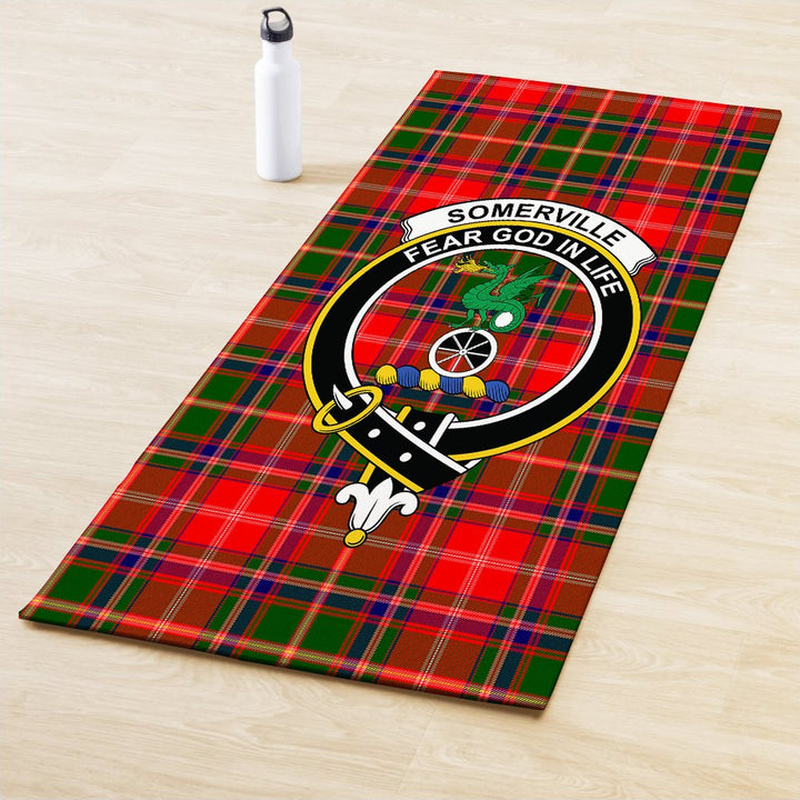 Somerville Modern Clan Crest Tartan Yoga Mat